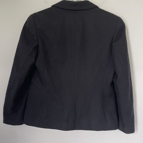 Vtg Pendleton Black Blazer Preppy Professional Corporate Wool Womens Sm Petite - Picture 4 of 12